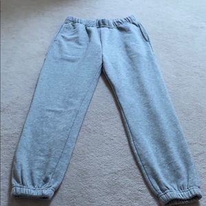 Grey sweatpants